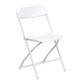 Hercules Series Plastic Folding Chair (Set of 24) Quantity: Set of 40, Color: White: Office Products