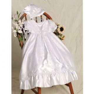 Baby Girls White Lady of Guadalupe Christening Gown Bonnet Set 12 18M Angels Garment Clothing