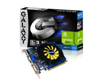 Galaxy GeForce GT 630 GC 1 GB DDR3 PCI Express 2.0 DVI/HDMI/VGA Graphics Card, 63TGS8HX3VVZ Graphics Cards 63TGS8HX3VVZ Electronics