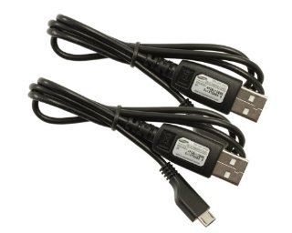 TWO PACK SAMSUNG REPLACEMENT USB DATA CHARGING CABLE APCBU10BBE Cell Phones & Accessories