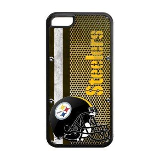 customcasestore Custom Unique Design NFL Pittsburgh Steelers Prepare Combat Slim Fit Iphone 5C Plastic And TPU Silicone Back Case For Christmas Gifts Cell Phones & Accessories