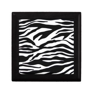 Black and white zebra print jewelry box