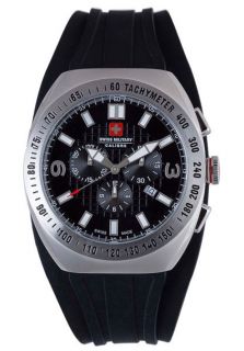 Swiss Military Calibre 06 4C2 04 007R  Watches,Mens Commando Chronograph Black Dial Black Rubber, Casual Swiss Military Calibre Quartz Watches