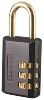 Master Lock 647D Set Your Own Combination Luggage Lock, 1 3/16 Inch (Assorted finish   brass or satin nickel): Home Improvement