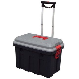 Storage Trunk w/ Wheels & Extendable Handle Rolling Garage Storage Box RV 650   Garage Storage And Organization Products
