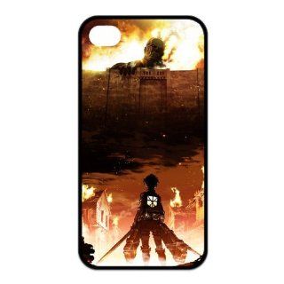 Goshoppinggo The Latest Japanese Anime Attack on Titan Alan And His Friends For Iphone 4/4S Best Rubber Cover Case: Cell Phones & Accessories