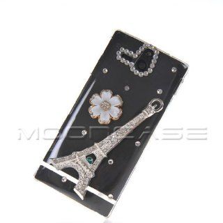 Mooncase Bling Rhinestone Crystal Devise Hard Back Case Cover for Sony Xperia U ST25i: Cell Phones & Accessories