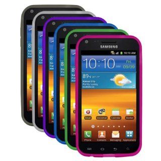 Cbus Wireless Six Flex Gel Cases / Skins / Covers for Samsung Epic 4G Touch / D710   Smoke, Clear, Purple, Blue, Green, Hot Pink: Cell Phones & Accessories