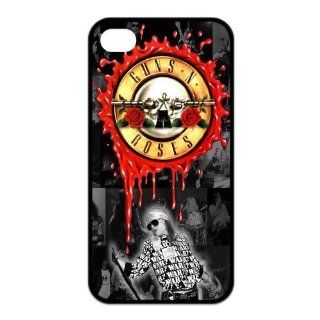 Cool Customized Famous The Hard Rock Band Guns N' Roses Iphone 4 4s Case Cover ,Rubber Shell Hard Back Cases Gift Idea At CBRL007: Cell Phones & Accessories