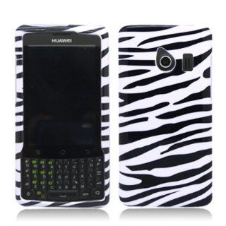 Aimo HWM660PCIM005 Durable Hard Snap On Case for Huawei Ascend Q M660   1 Pack   Retail Packaging   Zebra: Cell Phones & Accessories