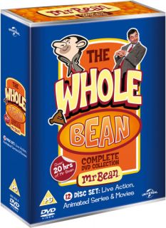 Whole Bean   The Complete Collection (Bean: The Ultimate Disaster Movie / Mr. Bean   Live Action Series / Mr. Bean   The Animated Series)      DVD