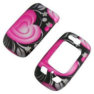 Floral Hearts Black Protector Case for Samsung Convoy 2 SCH U660: Cell Phones & Accessories