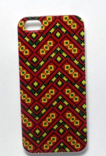 Ankara iPhone Case   Red Hard Unique Latest Uncommon Colorful African Print Design Cover For Your iPhone 5   For Men, Women, Girls And Boys   Stylish and Perfect Fit   For Your AT&T, Verizon, Sprint Device Great Lifetime Guarantee. Cell Phones & A