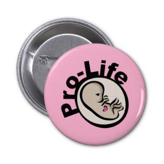 Pro Life Fetus Design Button