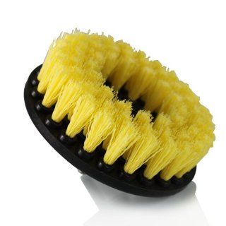 Chemical Guys ACC_201_BRUSH_MD   Carpet Brush withDrill Attachment, Medium Duty, Yellow: Automotive