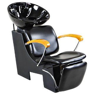 "Reynolds" Black Beauty Salon Shampoo Chair & Sink Bowl Unit : Adaptive Shampoo Basins And Trays : Beauty