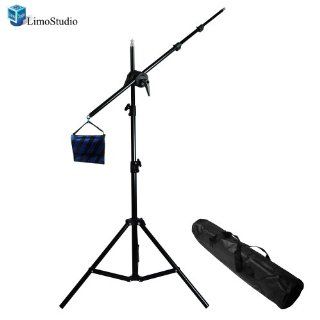 LimoStudio Heavy Duty Photography Premium Pro Boom Set with Light Stand and Boom, Sand Bag, Carry Bag, AGG671 : Photographic Light Stands : Camera & Photo