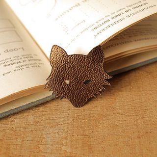 leather fox badge by afterward by wendy ward