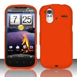 HTC Amaze 4G Case Refreshing Orange Hard Cover Protector (T Mobile) with Free Car Charger + Gift Box By Tech Accessories: Cell Phones & Accessories