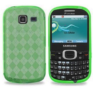 CoverON(TM) Flexible NEON GREEN TPU Soft Cover Case for SAMSUNG R390 FREEFORM 4 [WCF675]: Cell Phones & Accessories