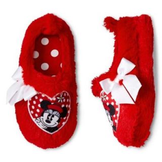 Disney Minnie Mouse Toddler Girl Scuff Slippers Size Large (9 10) Red: Shoes