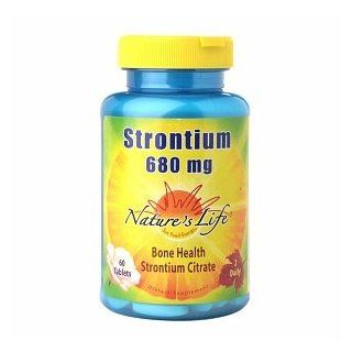 Nature's Life Strontium 680mg Bone Health, Tablets 60 ea: Health & Personal Care