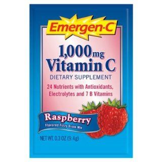 Emergen C® Immune Defense Drink Mix, Raspberry, Single Pack, Pack of 50 (ALAEV280) Category: Energy Drinks : Grocery & Gourmet Food
