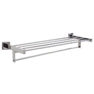Bobrick 676x24 304 Stainless Steel Surface Mounted Towel Shelf with Towel Bar, Bright Finish, 24" Length: Mounted Bathroom Shelves: Industrial & Scientific