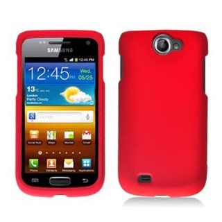 For T Mobil Samsung Exhibit II 4G T679 Accessory   Red Hard Case Proctor Cover + Free Lf Stylus Pen: Cell Phones & Accessories