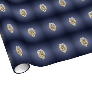 Thin Blue Line K9 Wrapping Paper