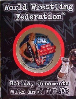 1998 TNA WWE WCW WWF Wrestling Glass Christmas Tree Ornament Ball STONE COLD STEVE AUSTIN : Home And Garden Products : Everything Else