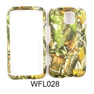 LG Optimus M MS690 Camo/Camouflage Hunter Series, w/ Green Leaves Hard Case/Cover/Faceplate/Snap On/Housing/Protector Cell Phones & Accessories