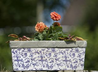 ceramic garden planter or plant pot by the orchard
