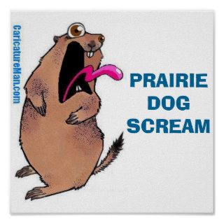 Dramatic Prairie Dog Poster Of Fear !