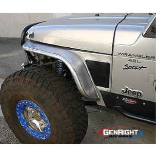 Gen Right TFF 2800 Boulder Series Tube Front Fender Flare 6in For 1997 06 Jeep Wrangler: Automotive
