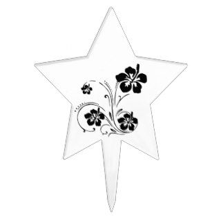 Flower Tattoo Star Cake Picks