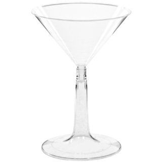 Comet MT696 6 oz Clear Base Polystyrene Martini Glass (8 Packs of 12): Industrial & Scientific