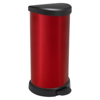Curver 40 Liter Round Step Open Trash Can