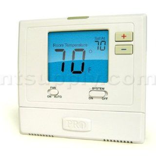 Pro1IAQ Model T701 1 Heat / 1 Cool Non Programmable Thermostat   Programmable Household Thermostats  