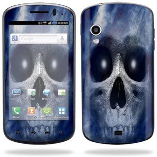 Protective Vinyl Skin Decal Cover for Samsung Stratosphere SCH i405 Cell Phone Sticker Skins Haunted Skull Cell Phones & Accessories