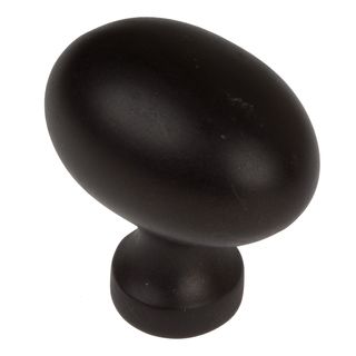 Gliderite 1.25 inch Matte Black Classic Oval Egg Cabinet Knobs (pack Of 10)