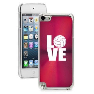 Apple iPod Touch 5th Generation Red 5B720 hard back case cover Love Volleyball: Cell Phones & Accessories