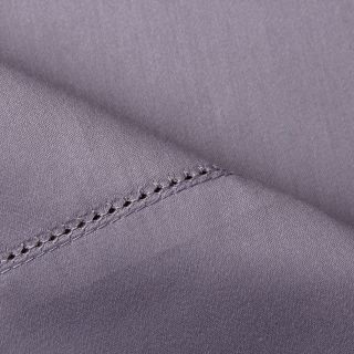Elite Home Products, Inc 400 Thread Count Sedona Cotton Rich Solid Sheet Set Lilac Size Twin