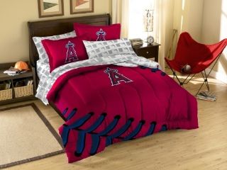 MLB Los Angeles Angels Twin/Full Sized Comforter with Shams : Sports Fan Bed Comforters : Sports & Outdoors