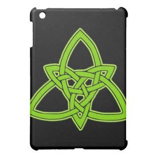Green Celtic Knot Trinity Triquetra iPad Mini Cover