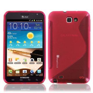 GreatShield Guardian S Series Slim Fit TPU Case Cover for Samsung Galaxy Note, AT&T (SGH i717, GT N7000) (S Line Red): Cell Phones & Accessories