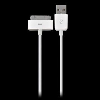 Apollo White 6.6ft USB Charging Data Cable USB Male to 30 Pin Male for Apple iPhone 4 4S iPhone 3G 3GS iPad iPod: Cell Phones & Accessories