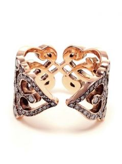 Sabine G ‘heart’ 18k Rose Gold And Diamond Ring   Browns