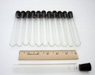 Glass Test Tubes with Stoppers, 18 X 150mm, Pack of 12: Health And Personal Care: Industrial & Scientific