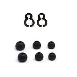 3 Sizes Replacement Earbuds Tips Ear Gels Bud Cushions & 2 Replacement Plastic Hooks for Lg Tone Hbs 700 & Tone + Hbs 730 Bluetooth Stereo Headset Electronics